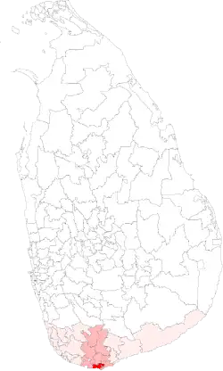Location of Matara
