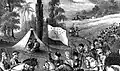 Circassian flag at the meeting at the Ubin River by Edmund Spencer.