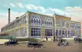 Postcard view (c. 1930) of the Memphis Steam Laundry, 941 Jefferson Ave, Memphis TN, shortly after its completion in 1927