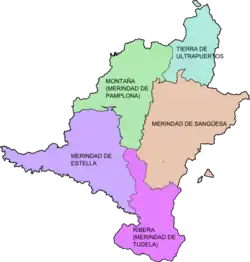 Merindades of Estella and La Ribera in the Kingdom of Navarre