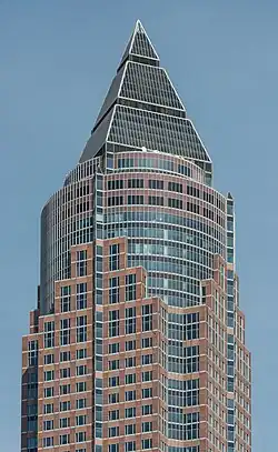 Top of the Messeturm in Frankfurt