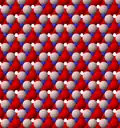 View of octahedral sheet of muscovite. The binding sites for apical oxygen are shown as white spheres.
