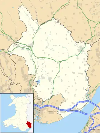 Caldicot Castle is located in Monmouthshire