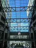 Windows above central atrium