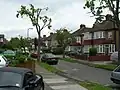 Montpelier Rise, with typical 1930s semi-detached housing