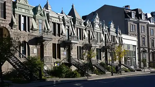 Houses on Sherbrooke Street East