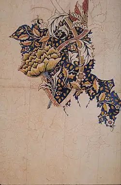 Design for Windrush printed textile, 1881–1883