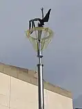 Icarus, 2002 Stainless-steel, plexiglass and bronze, height 750 cm Tel Aviv Museum of Art