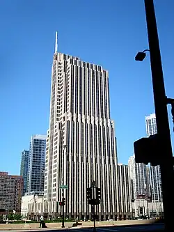Looking north