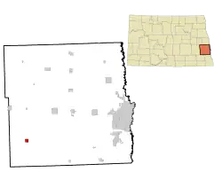 Location of Alice, North Dakota