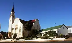 The NG Kerk (Dutch Reformed Church) on the main street of Napier