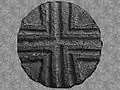 From Hugues de Payens period. Hand carved Grand Seal. Alike wax imprints were found on official documents addressed to Hugues de Payens.