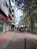 Pedestrianised stretch of Oliva Street