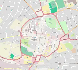 Chichester Guildhall is located in Chichester city centre