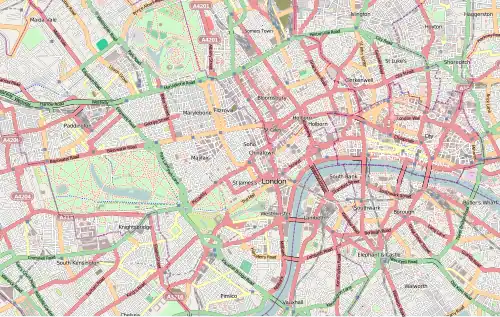 Euston Bus Station is located in Central London