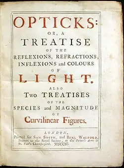 Image 11Isaac Newton's 1704 Opticks: or, A Treatise of the Reflexions, Refractions, Inflexions and Colours of Light (from Scientific Revolution)