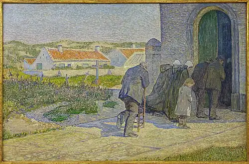 Pendant l'élévation, (1879) 74.5 x 113 cm.