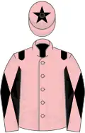Pink, black epaulets, diabolo on sleeves, star on cap