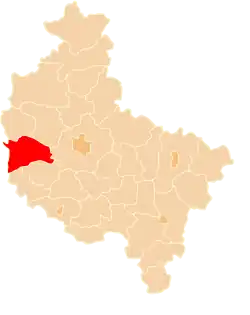 Location within the voivodeship
