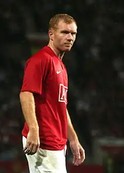 Paul Scholes made the third-highest number of appearances for Manchester United, with 718.
