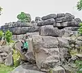 Naturally packed rocks at Tongo Hills