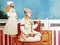 Painting of Baba Gurditta Sodhi (eldest son of Guru Hargobind), by Lahora Singh, circa late 19th century