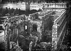 Tuileries Palace. Photograph by Jean-Eugène Durand.