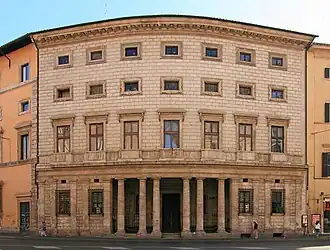 Mannerism - Palazzo Massimo alle Colonne, Rome, by Baldassare Peruzzi, begun 1535[181]