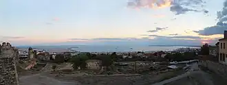 View to Thessaloniki with Polichni in the foreground.
