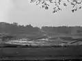 Workers adjusting the lake in 1938