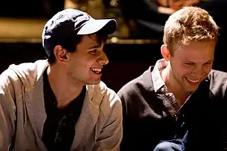 Pasek (left) and Paul in 2009