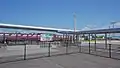 A platform with an extension of 4 cars, which was constructed in 2018