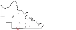 Location within Pawnee County and Oklahoma