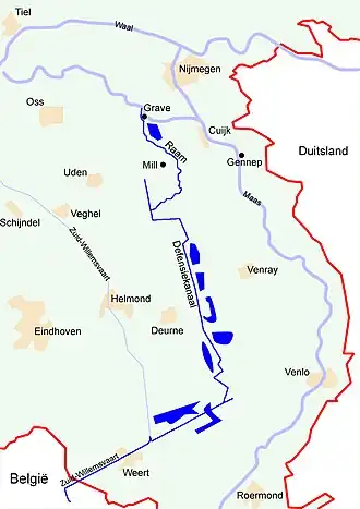 Peel-Raamstelling Peel-Raam line