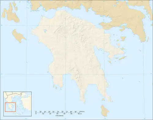 Big Three (Greece) is located in Peloponnese