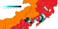 Percentage of Manchu (county level)