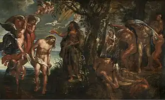 Rubens, Baptism of Christ, 1604-1605, Antwerp, Koninklijk Museum voor Schone Kunsten