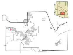 Location of Ak-Chin Village, Arizona