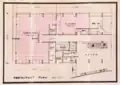 Plan of restaurant, Edgewater Towers