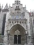 The southern portal and main entrance to the church