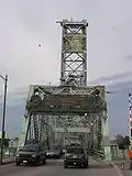 The Portsmouth end of the bridge