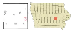 Location of Guernsey, Iowa