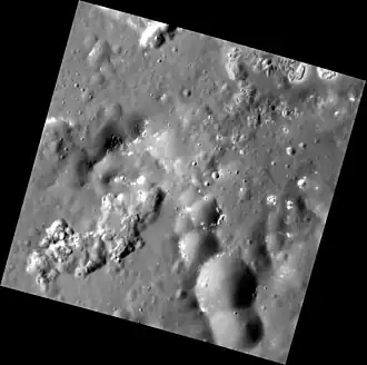 Hollows within another volcanic depression