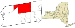 Location of Town of Kent, New York