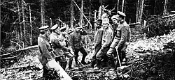 Image 35Meeting before the Russian wire entanglements (from Russian Revolution)