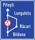 Restricted road and its detour