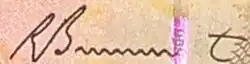 Cursive signature