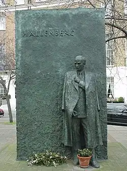 Raoul Wallenberg Monument in Great Cumberland Place, London