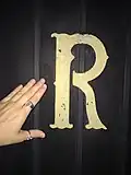 Ravenswood fence ornament.
