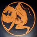 6th century BC Greek depiction of Scythian warrior wearing a folded Bashlyk very similar to the fur-less Bashkir variant of the Malahai